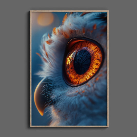 Owl Eye Digital Art Download - Luxuria Canvas