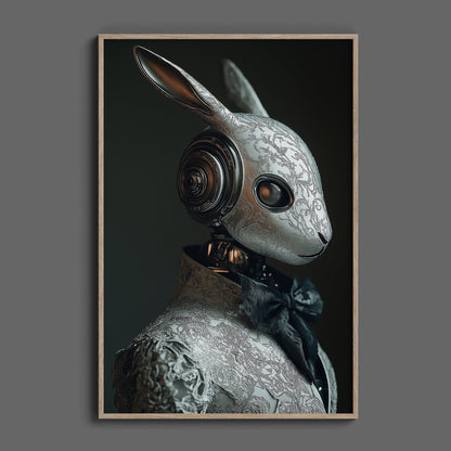 Cheongsam Rabbit Digital Art Download - Luxuria Canvas