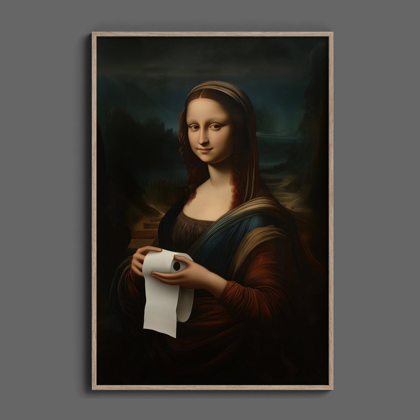 Mona Lisa Bathroom, Digital Download - Luxuria Canvas