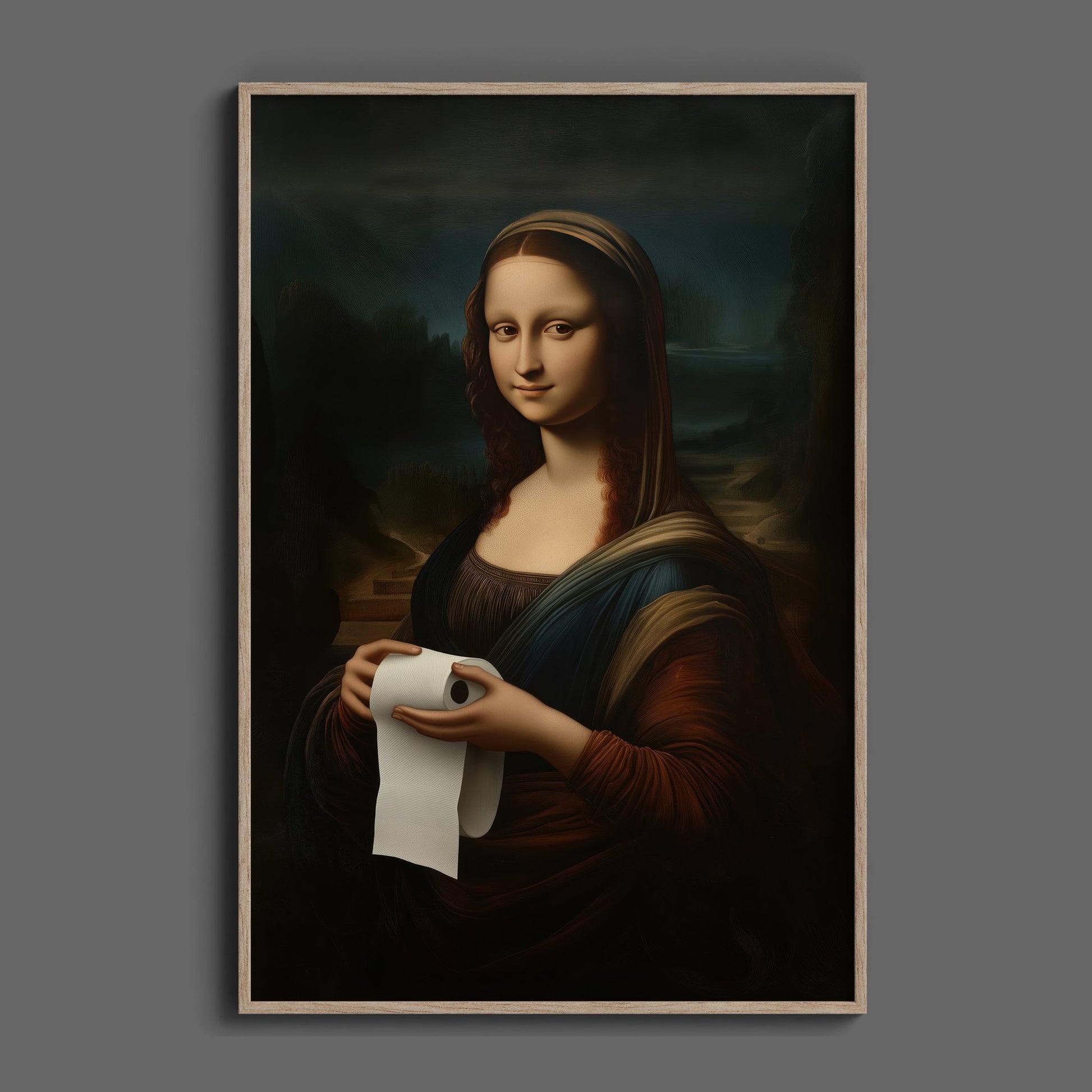 Mona Lisa Bathroom, Digital Download - Luxuria Canvas