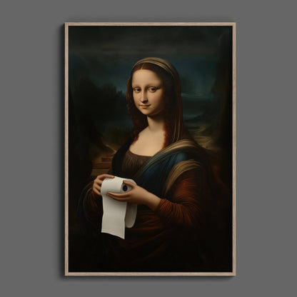 Mona Lisa Bathroom, Digital Download - Luxuria Canvas
