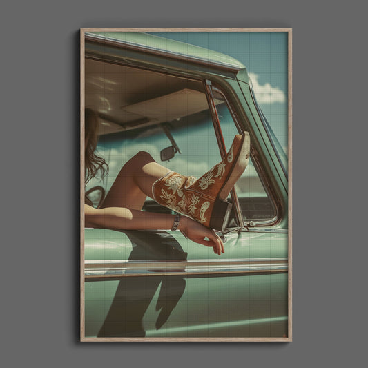 Vintage Cowgirl Boots, High Quality Digital Download - Luxuria Canvas