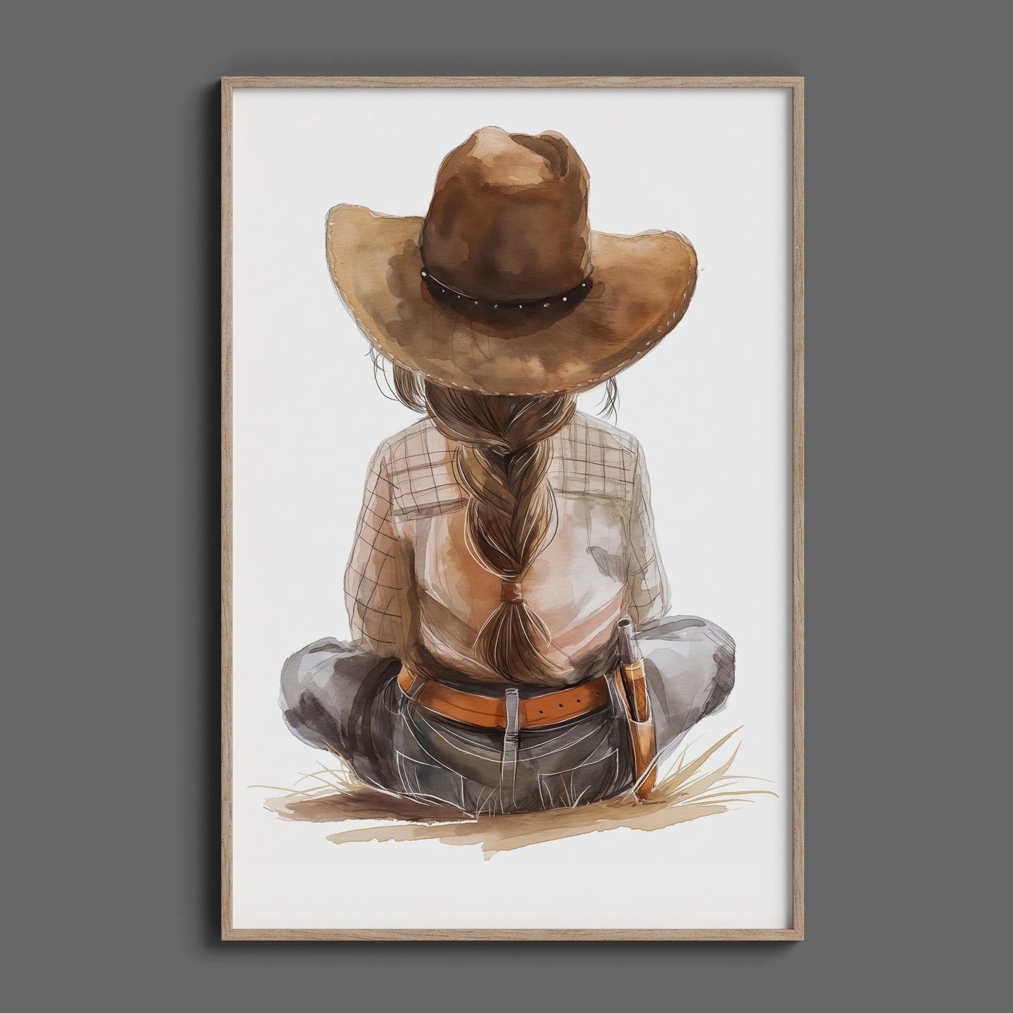 Young Cowgirl, High Quality Digital Download - Luxuria Canvas