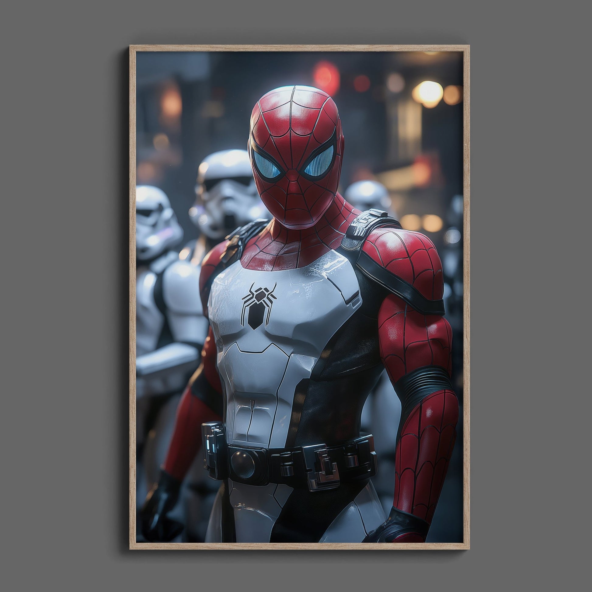 Spiderman Stormtrooper Digital Art Download - Luxuria Canvas