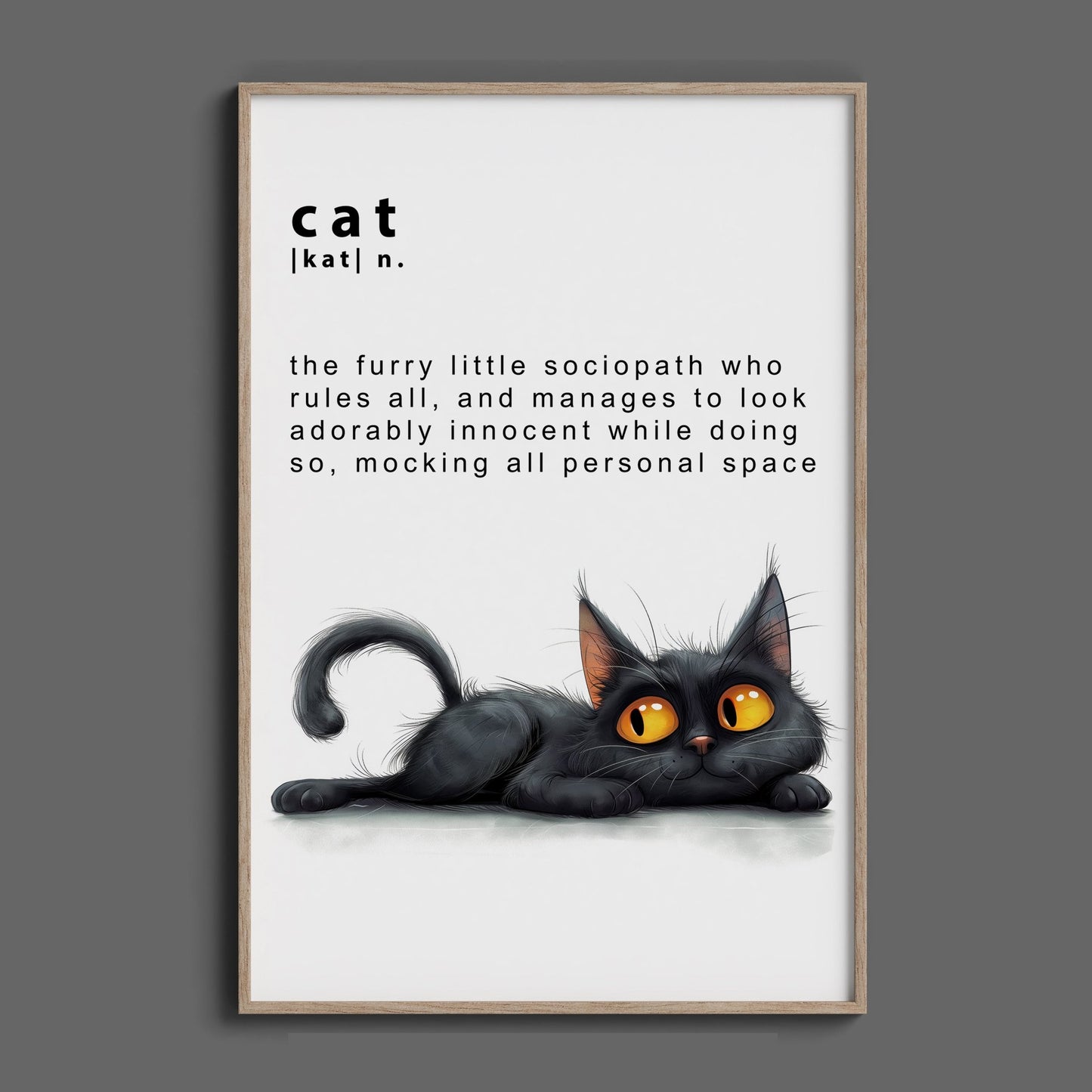Cat Defined, High Quality Digital Download - Luxuria Canvas