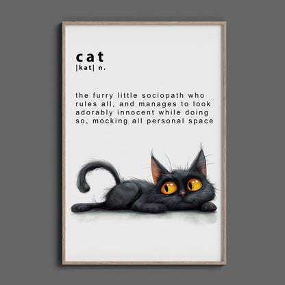 Cat Defined, High Quality Digital Download - Luxuria Canvas