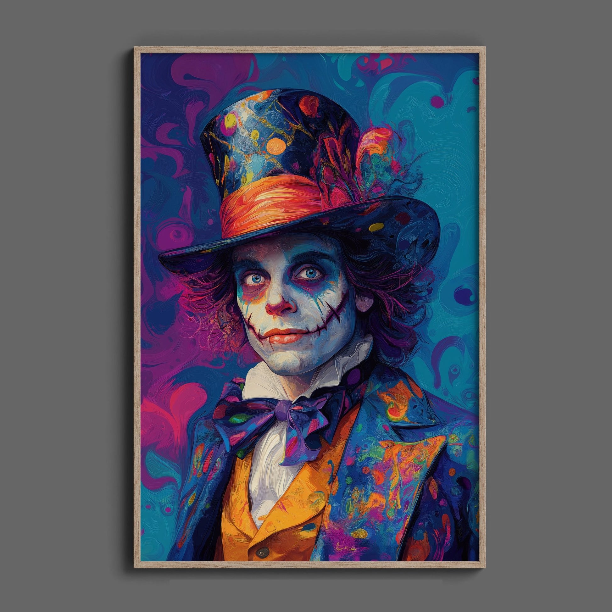 Psychedelic Mad Hatter, Digital Download - Luxuria Canvas