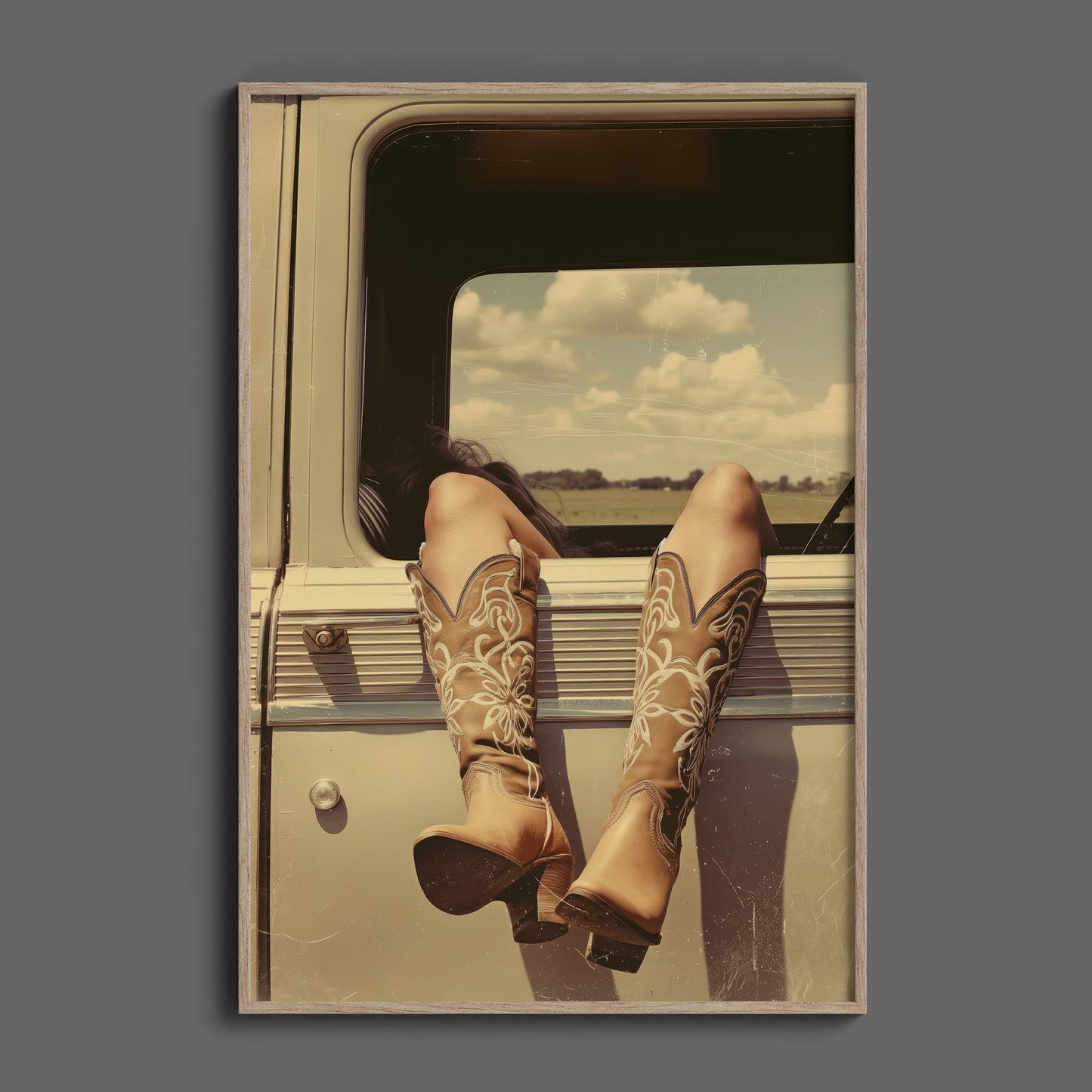 Vintage Cowgirl, High Quality Digital Download - Luxuria Canvas
