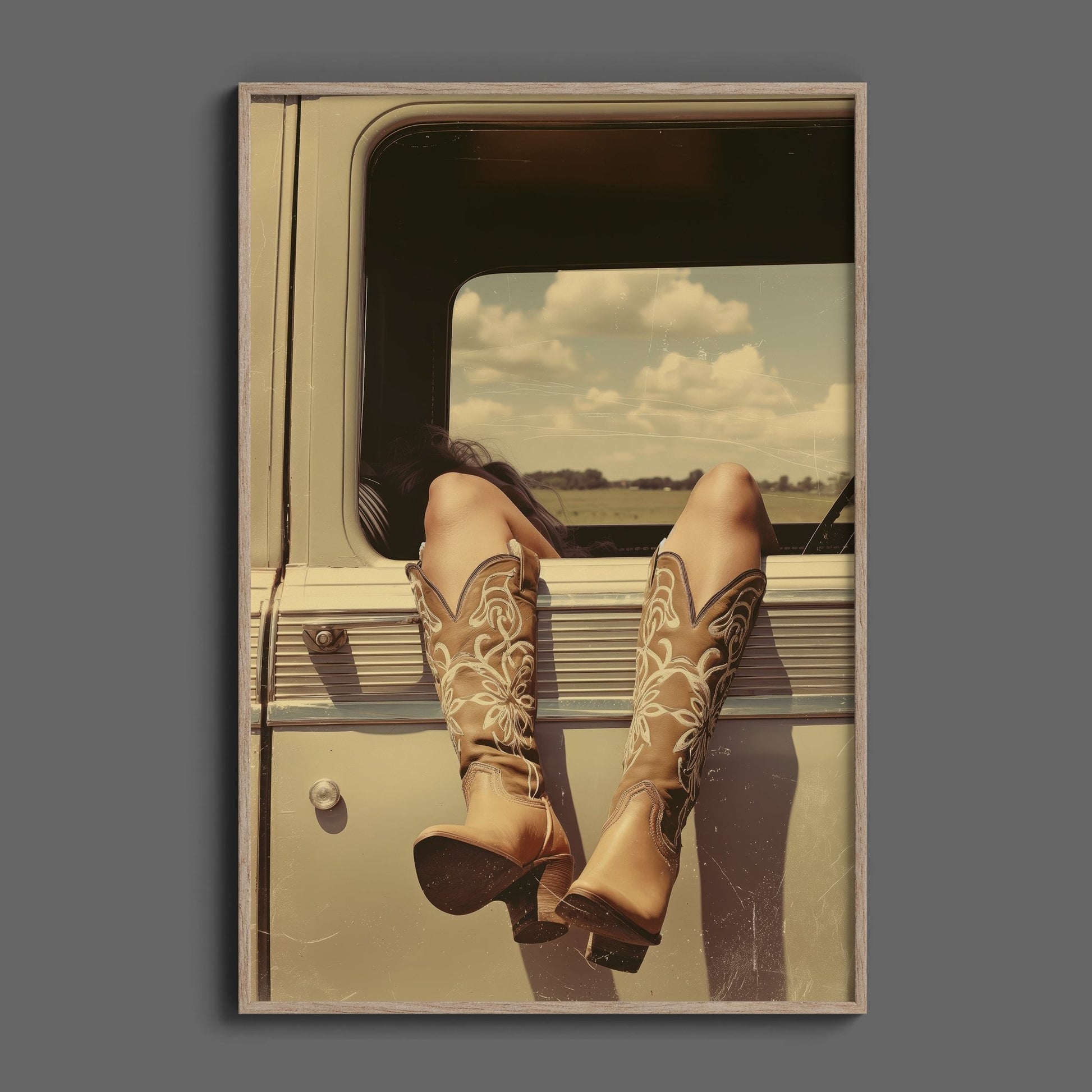 Vintage Cowgirl, High Quality Digital Download - Luxuria Canvas