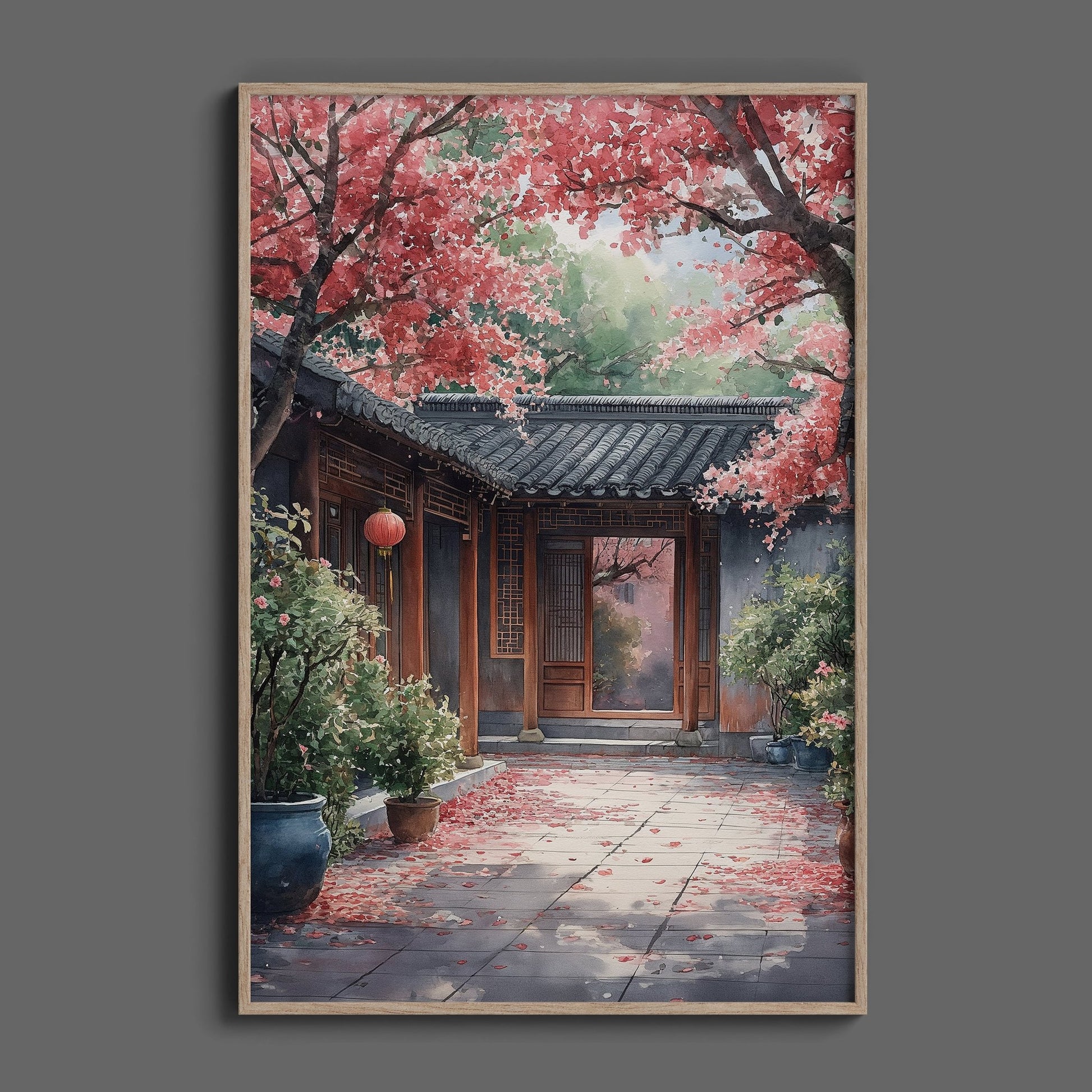 Beijing Quadrangle Courtyard Digital Art Download - Luxuria Canvas