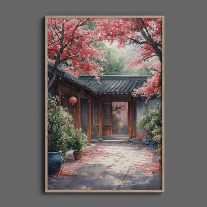 Beijing Quadrangle Courtyard Digital Art Download - Luxuria Canvas