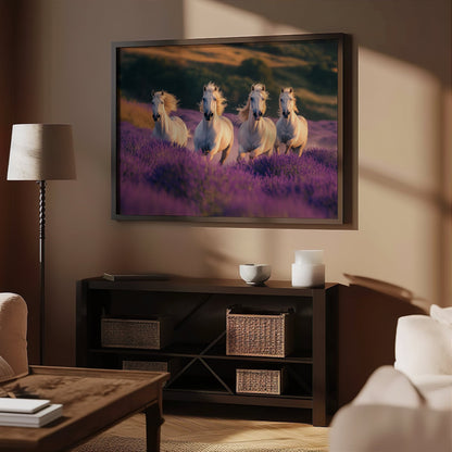 Lavender Horses Digital Art Download - Luxuria Canvas