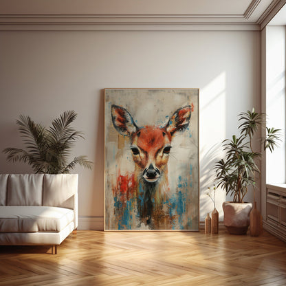 Deer Painting, High Quality Digital Download - Luxuria Canvas