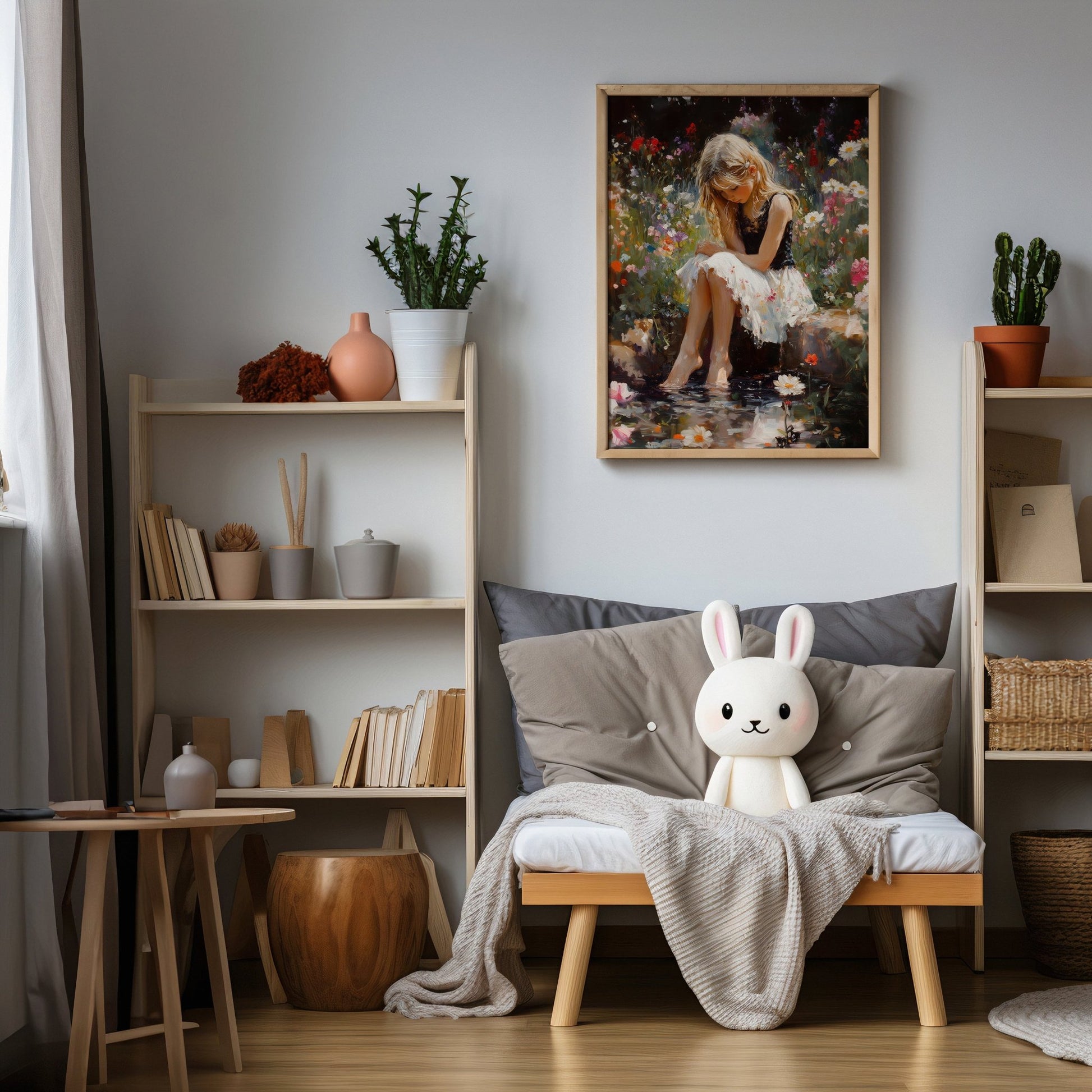 Girls Summer Pond, High Quality Digital Download - Luxuria Canvas