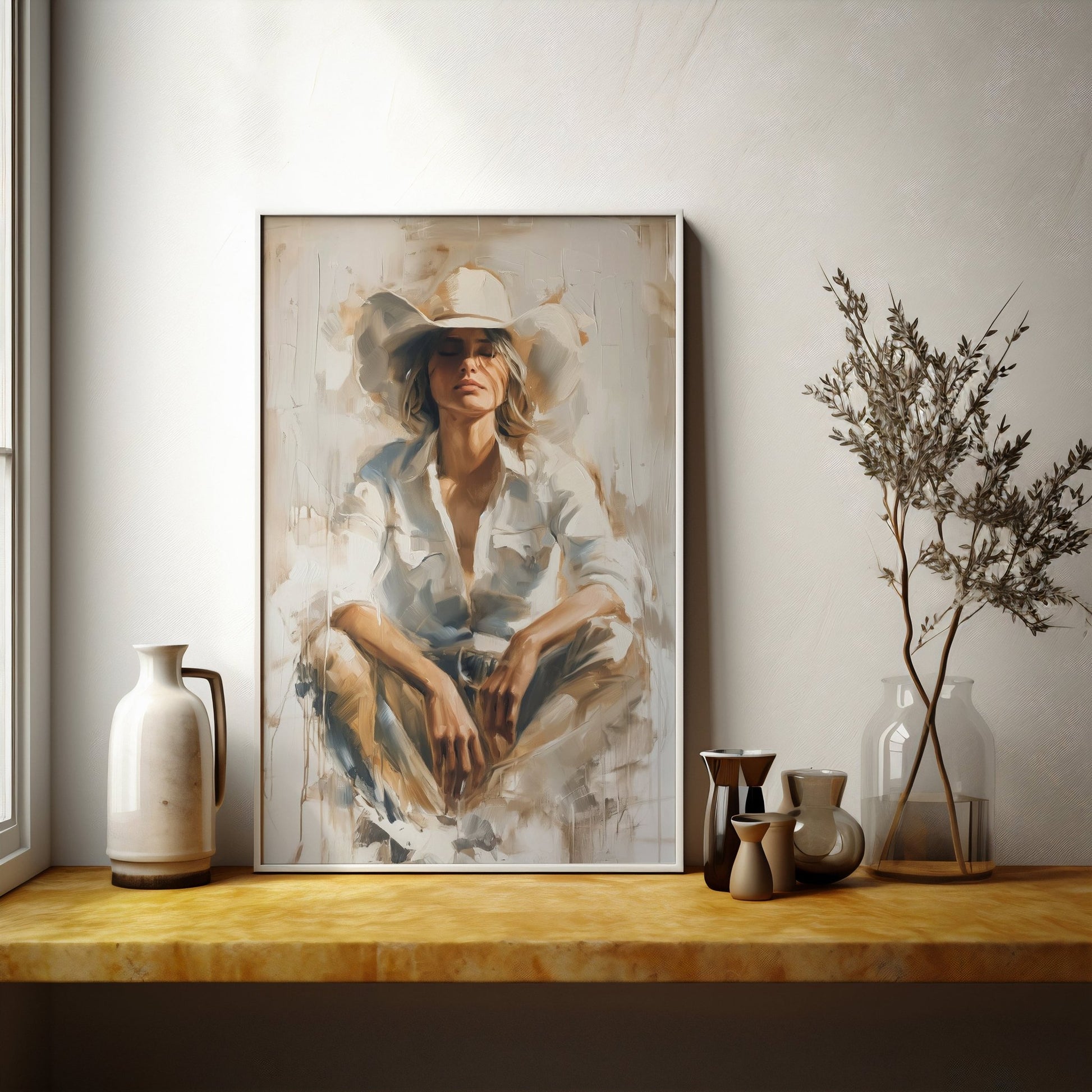 Cowgirl Grateful Moment, High Quality Digital Download - Luxuria Canvas
