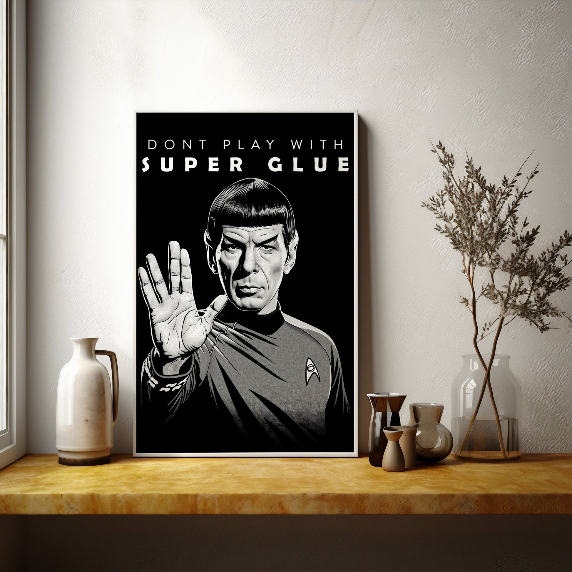Star Trek Spock Super Glue, High Quality Digital Download - Luxuria Canvas
