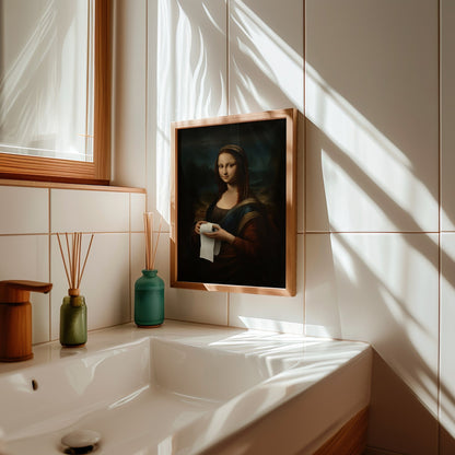 Mona Lisa Bathroom, Digital Download - Luxuria Canvas