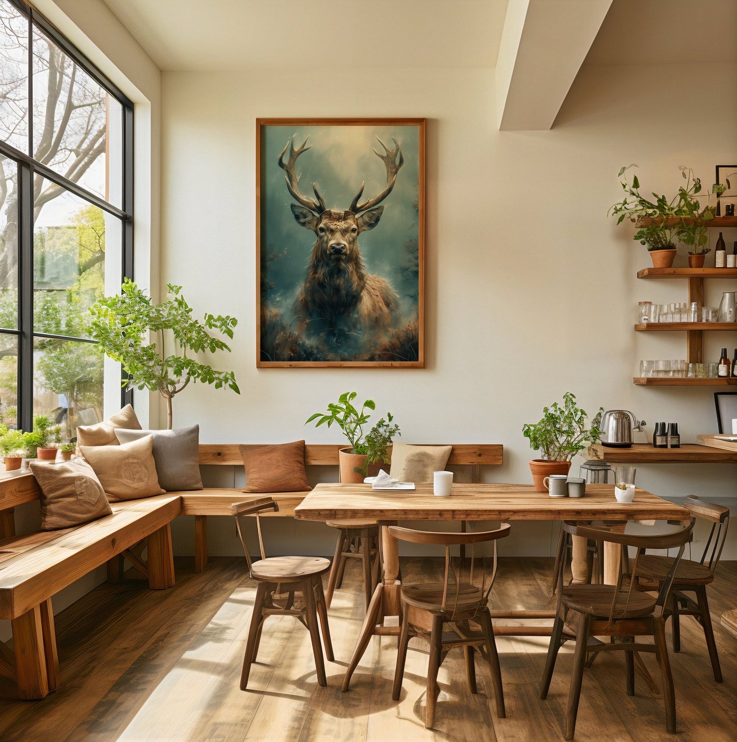 Rustic Deer Painting, High Quality Digital Download - Luxuria Canvas