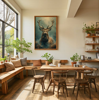 Rustic Deer Painting, High Quality Digital Download - Luxuria Canvas