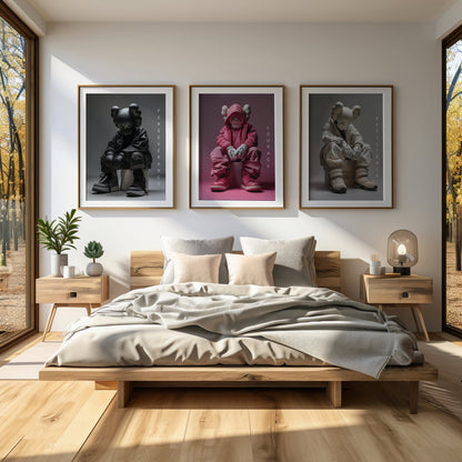 Hypebeast Street Triple Digital Art Download - Luxuria Canvas
