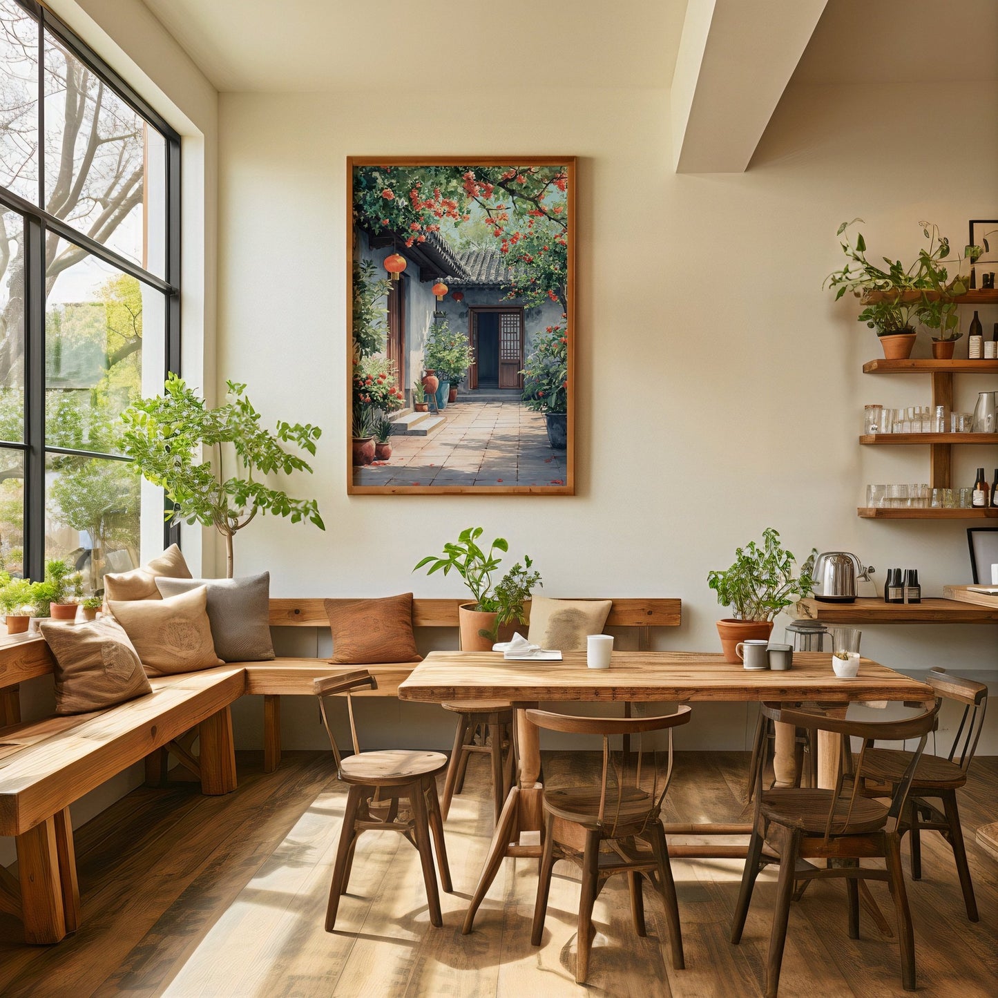 Chinese Courtyard Digital Art Download - Luxuria Canvas