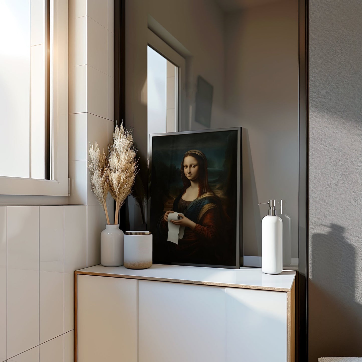 Mona Lisa Bathroom, Digital Download - Luxuria Canvas