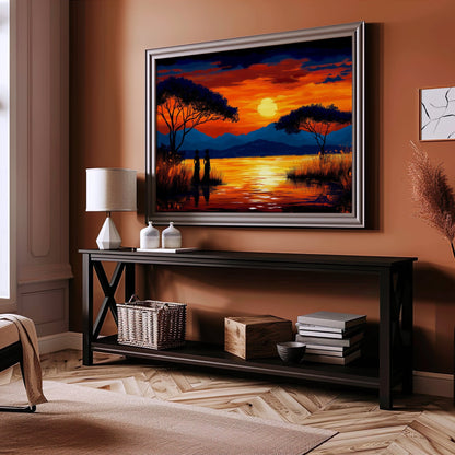 African Woman Riverside, High Quality Digital Download - Luxuria Canvas