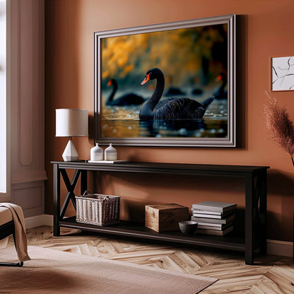 Black Swan Digital Art Download - Luxuria Canvas