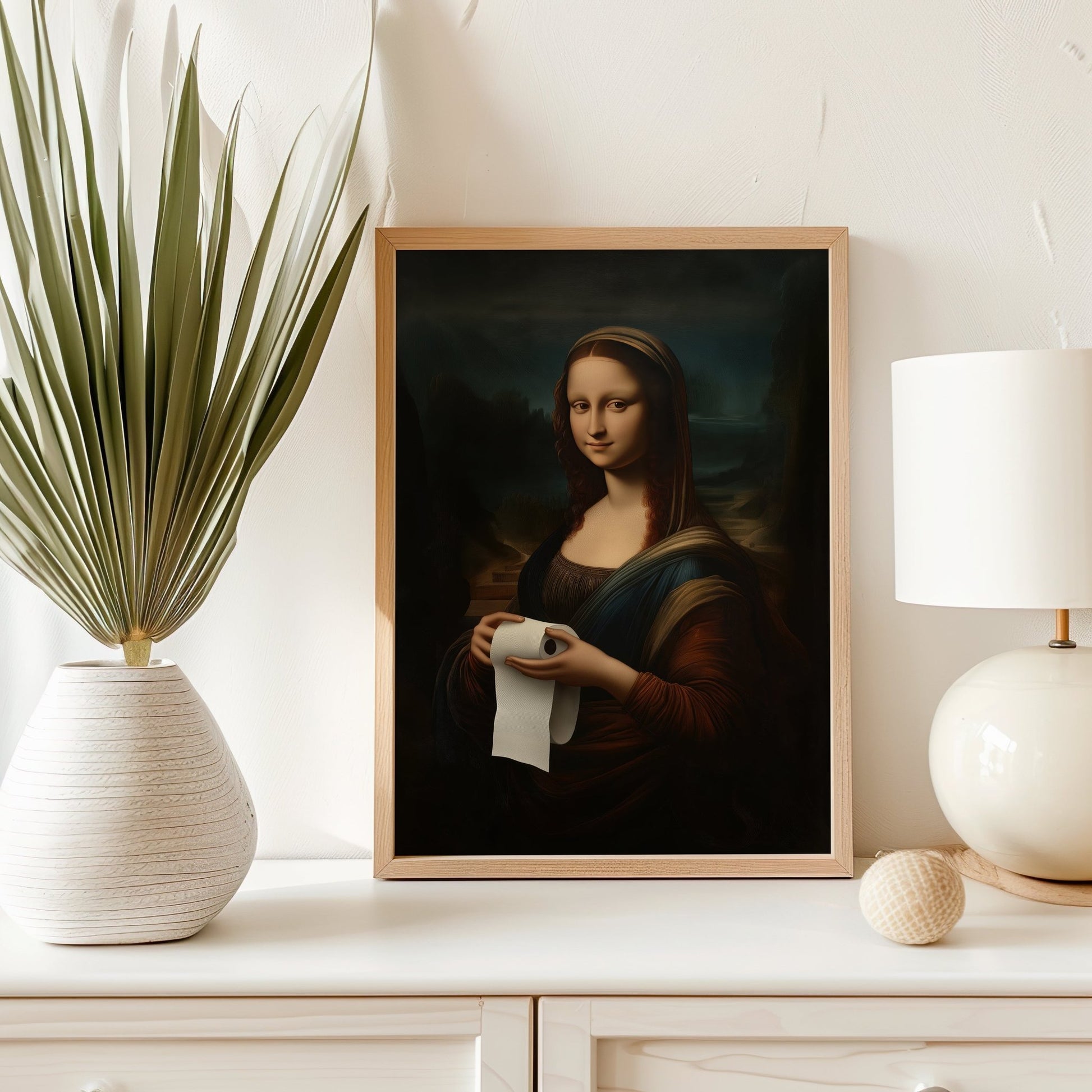 Mona Lisa Bathroom, Digital Download - Luxuria Canvas