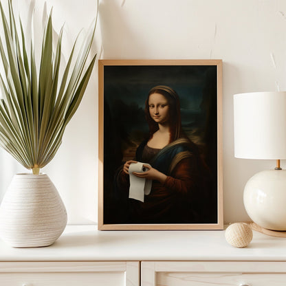 Mona Lisa Bathroom, Digital Download - Luxuria Canvas