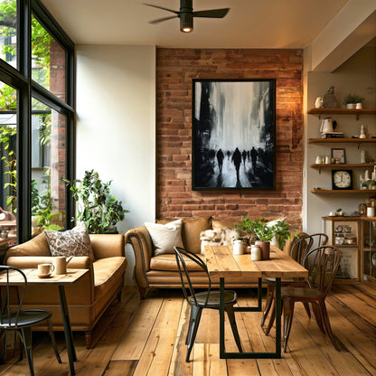 Bustling Abstract Cityscape Digital Art Download - Luxuria Canvas