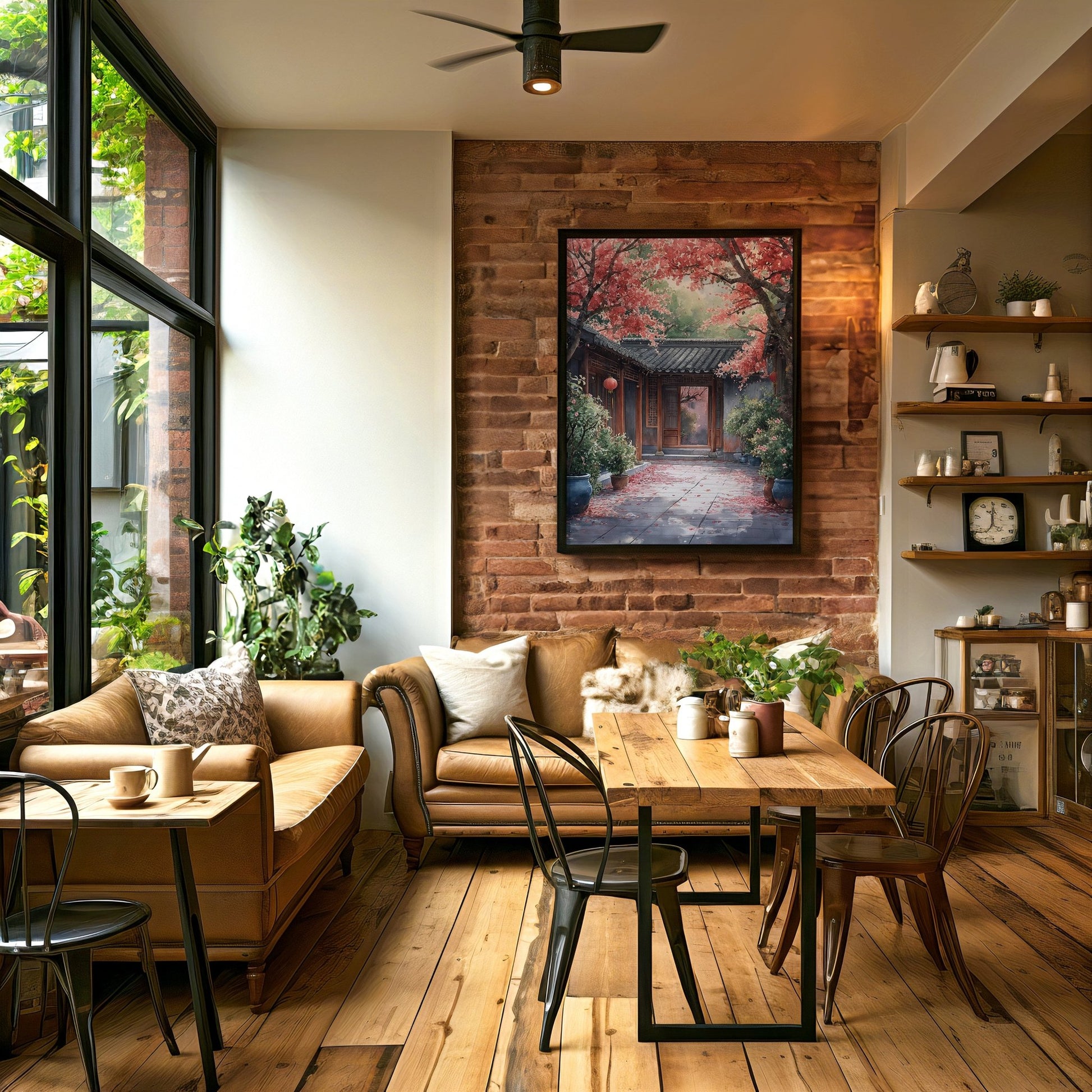 Beijing Quadrangle Courtyard Digital Art Download - Luxuria Canvas