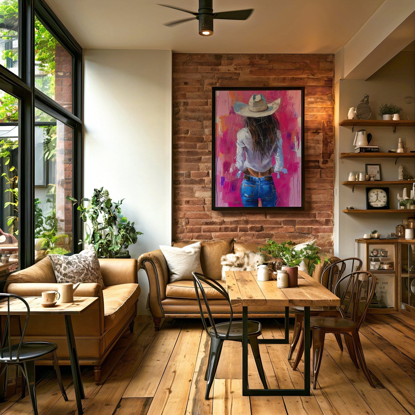 Pink Cowgirl, High Quality Digital Download - Luxuria Canvas