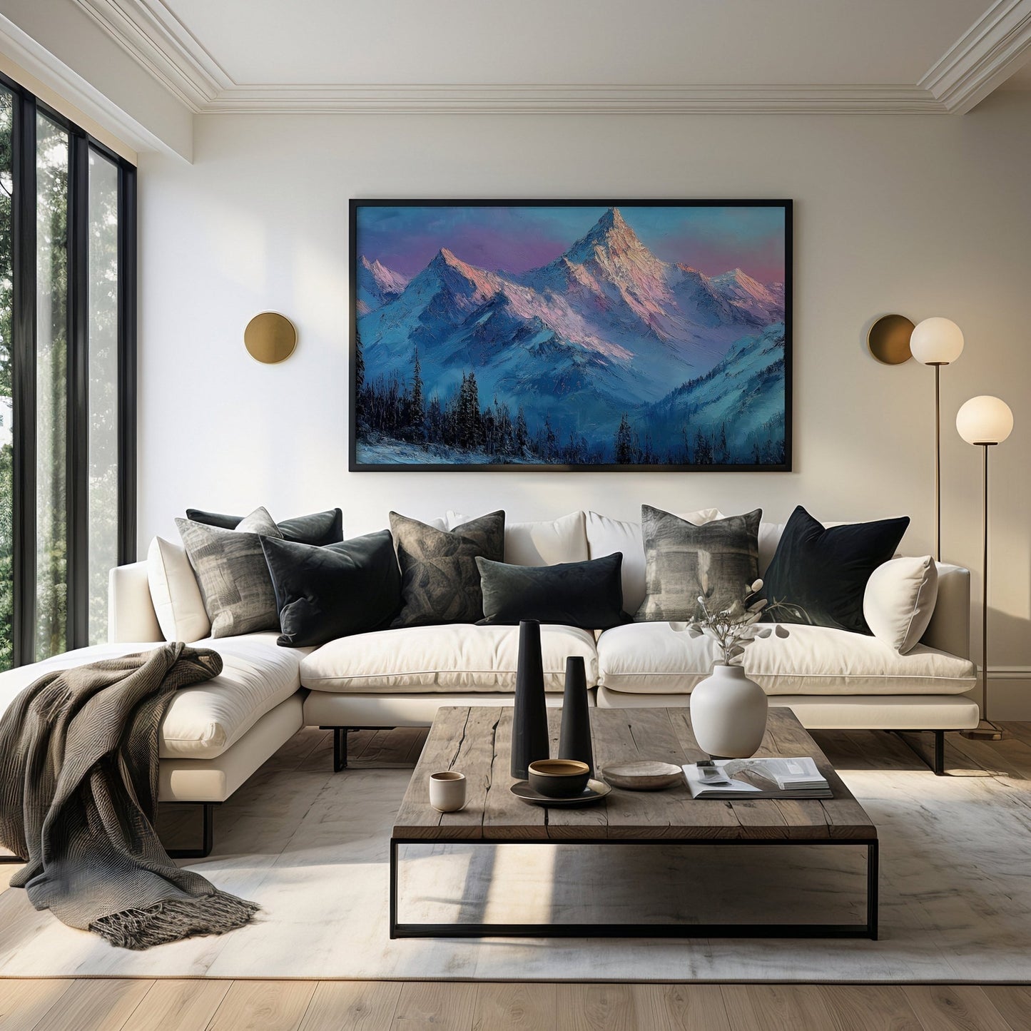 Winter Mountains Decor, High Quality Digital Download - Luxuria Canvas