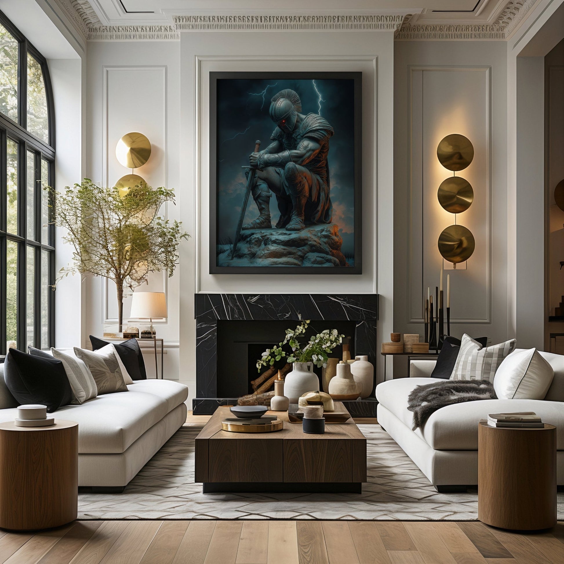 Battled Warrior Digital Art Download - Luxuria Canvas