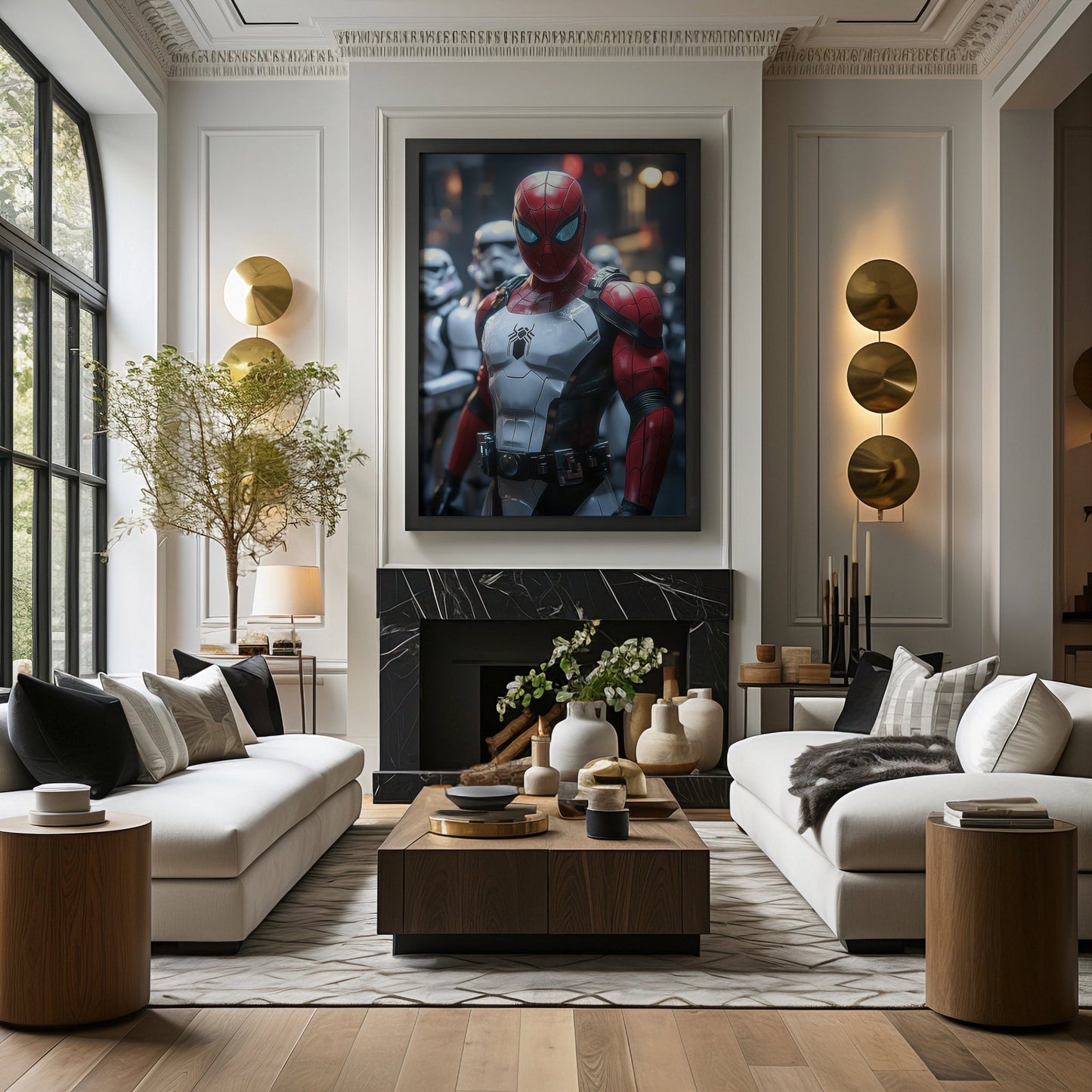 Spiderman Stormtrooper Digital Art Download - Luxuria Canvas