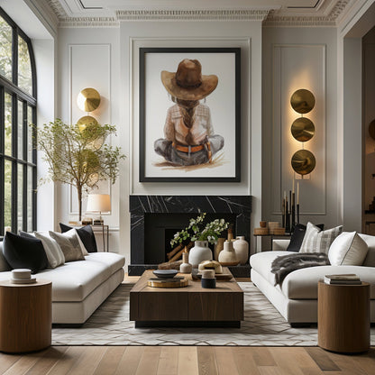 Young Cowgirl, High Quality Digital Download - Luxuria Canvas