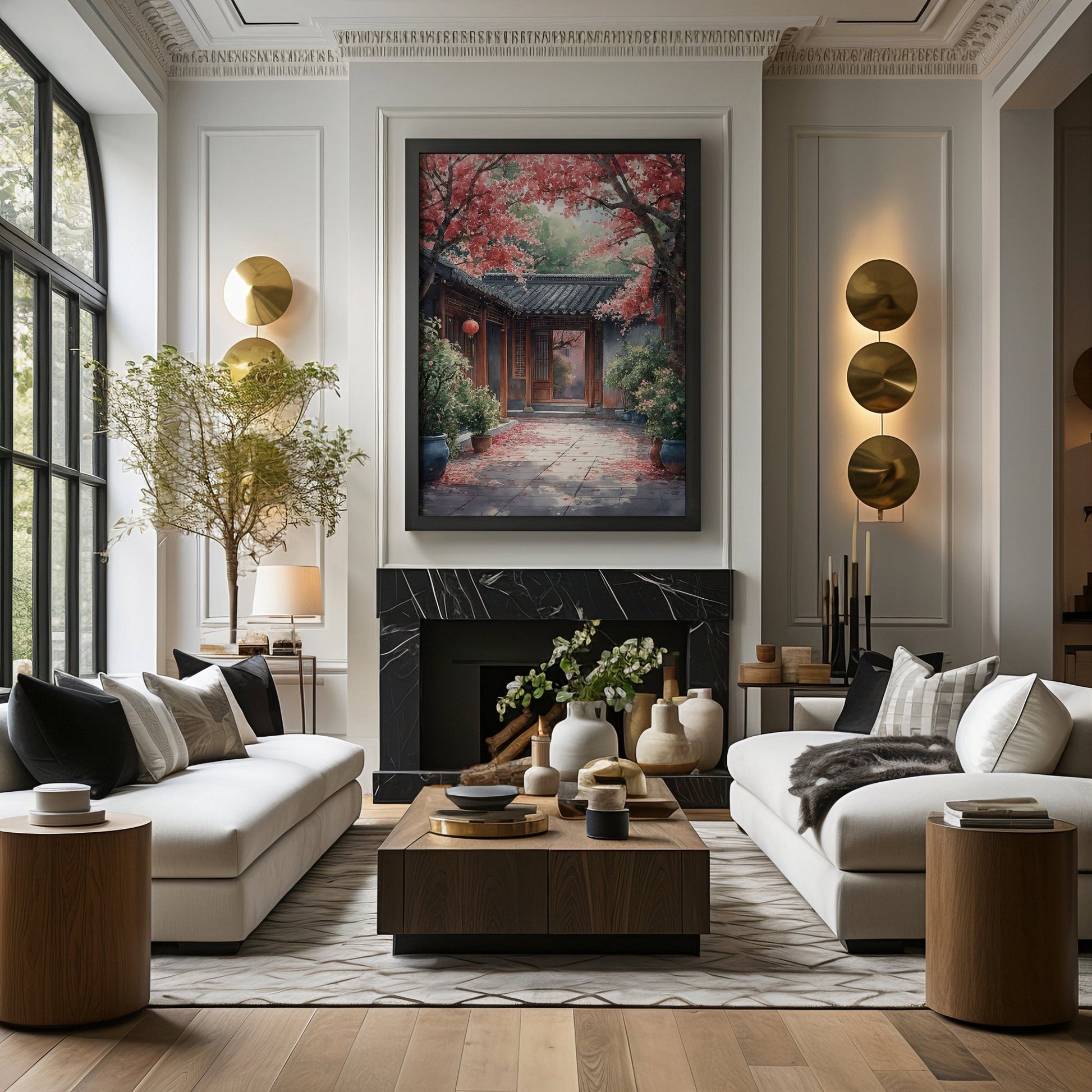 Beijing Quadrangle Courtyard Digital Art Download - Luxuria Canvas