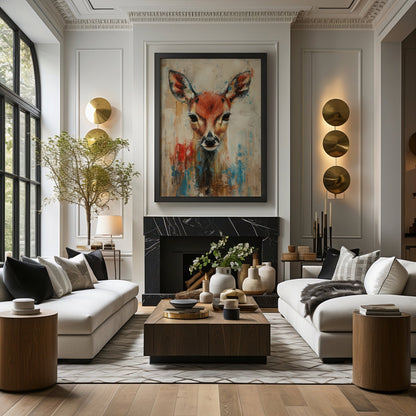 Deer Painting, High Quality Digital Download - Luxuria Canvas