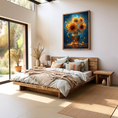 Sunflower Jar Digital Art Download - Luxuria Canvas