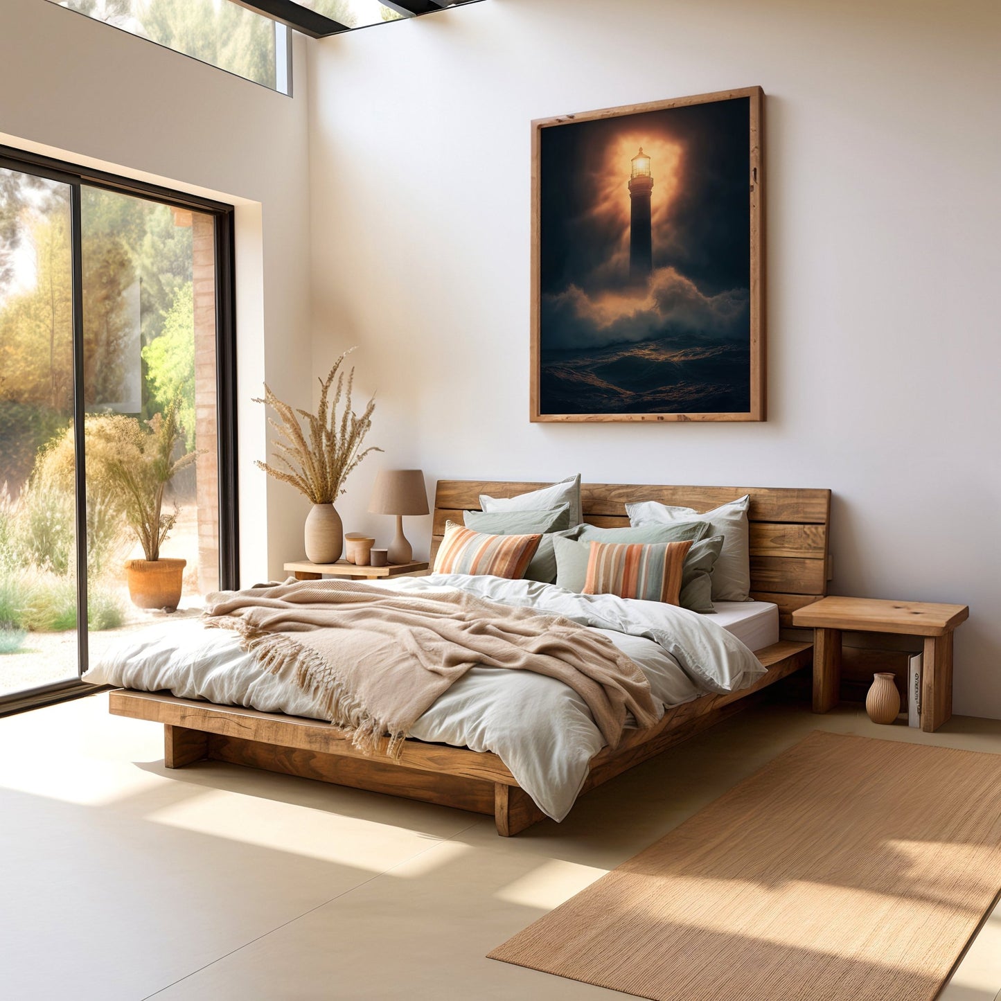 Lighthouse in the Storm Digital Art Download - Luxuria Canvas