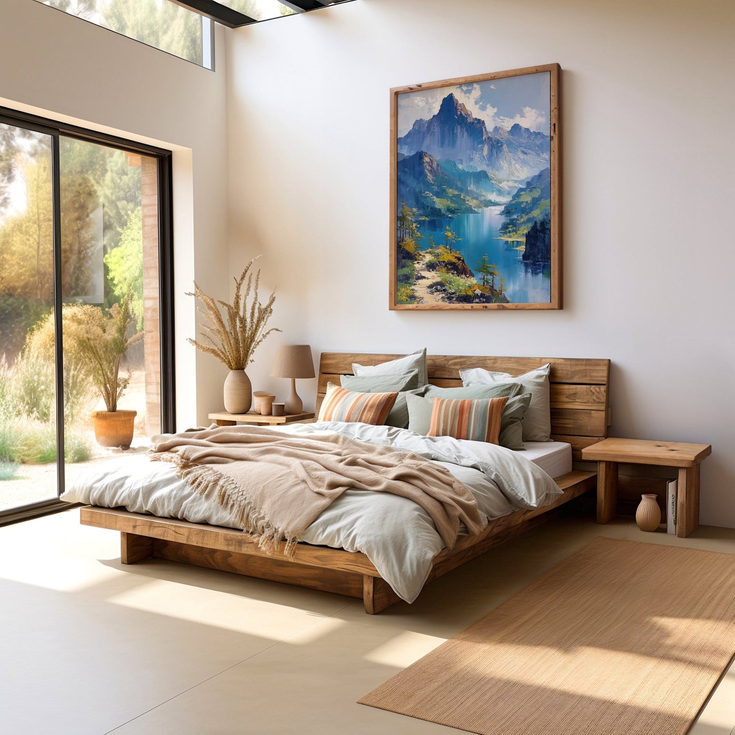 Mountain Clear Lake Digital Art Download - Luxuria Canvas