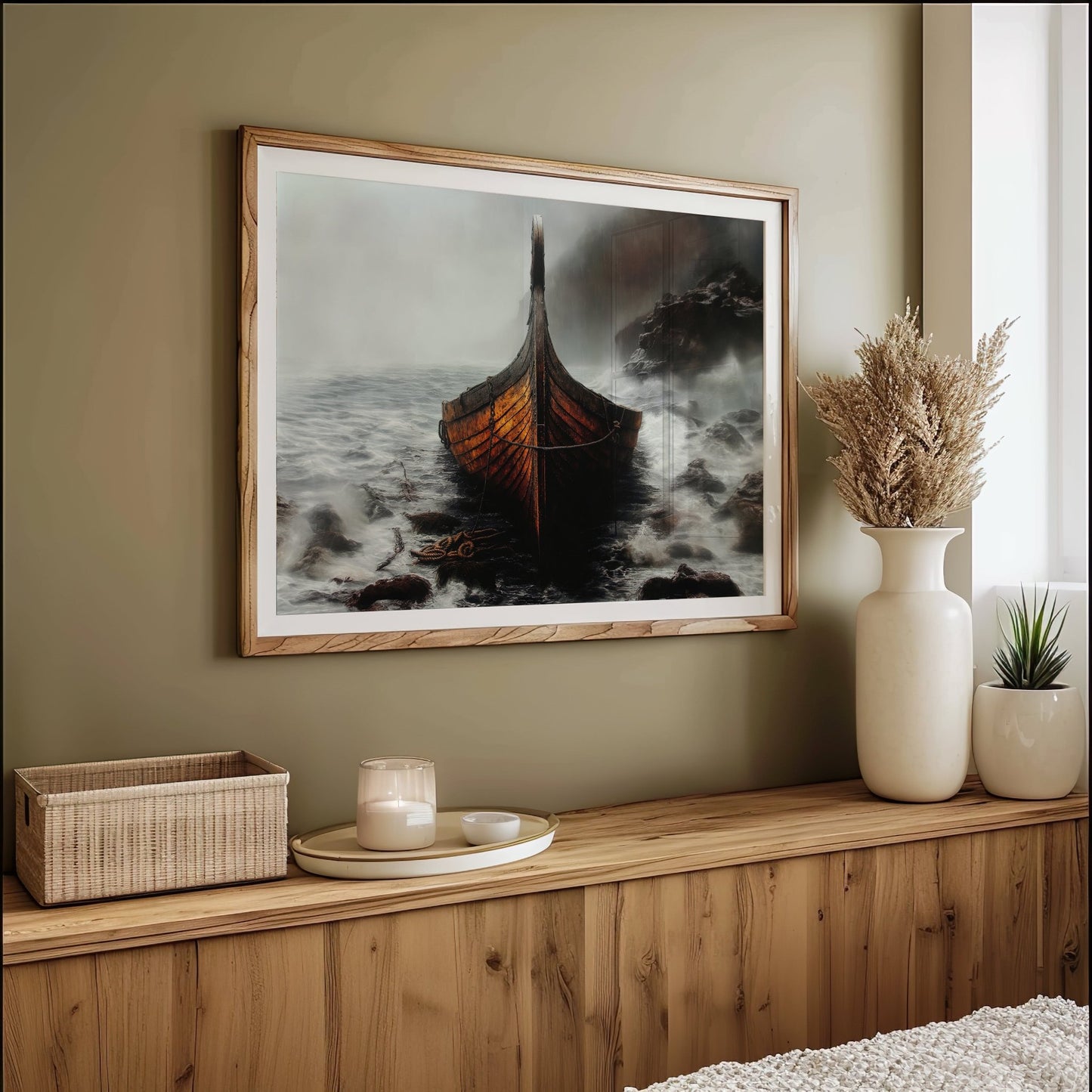 Viking Longboat, High Quality Digital Download - Luxuria Canvas