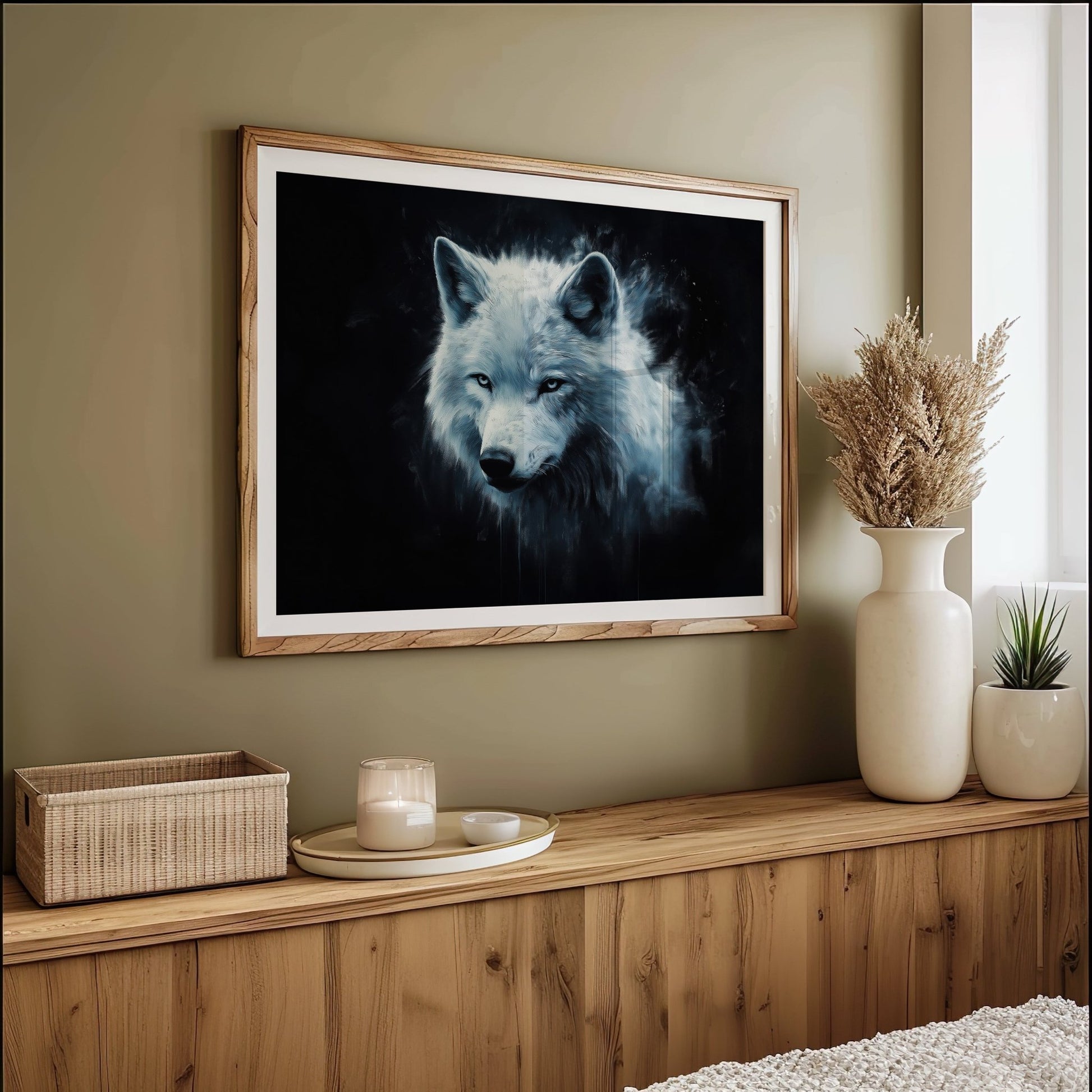 White Wolf, High Quality Digital Download - Luxuria Canvas