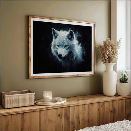 White Wolf, High Quality Digital Download - Luxuria Canvas