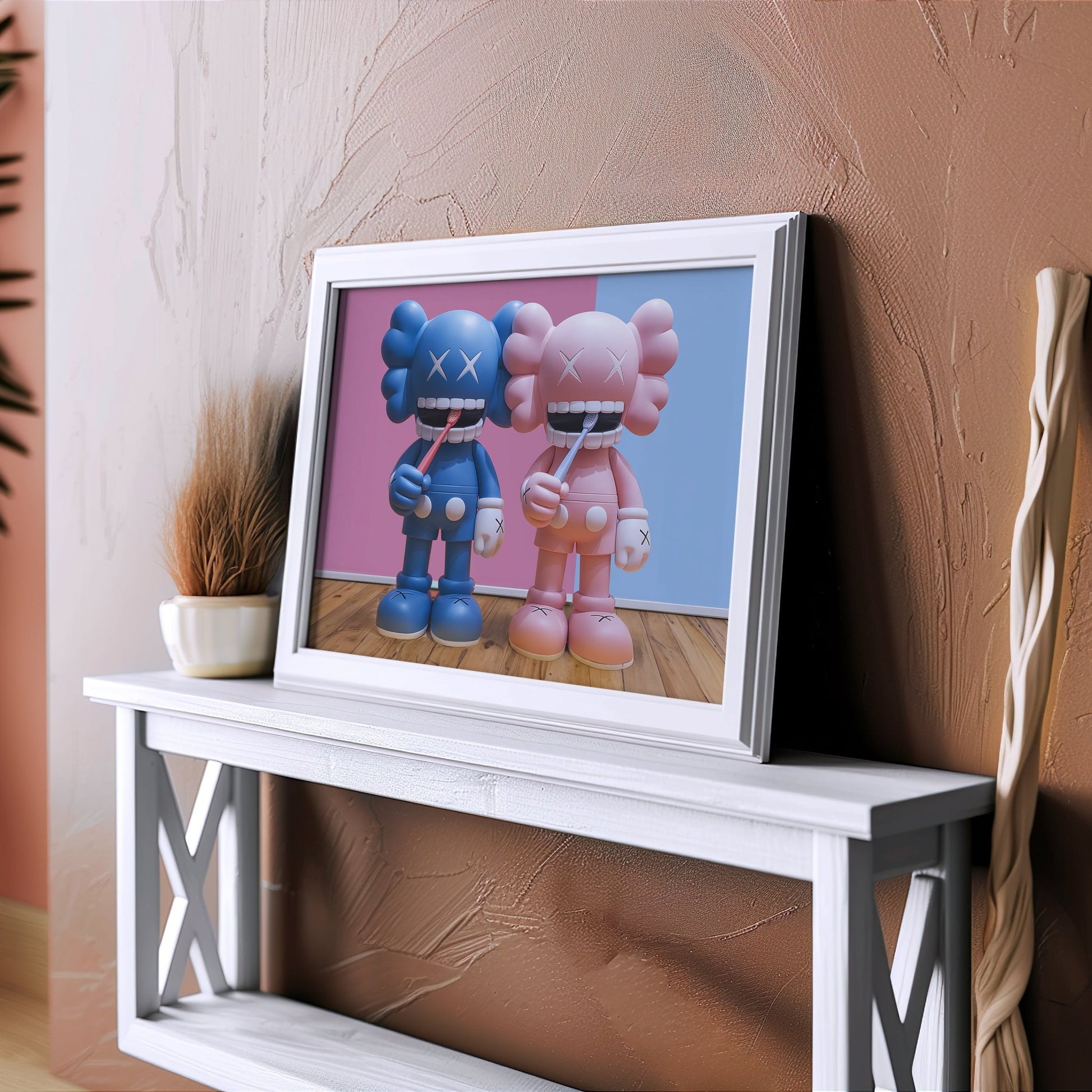 HypeBeast Brushing Teeth Digital Art Download - Luxuria Canvas