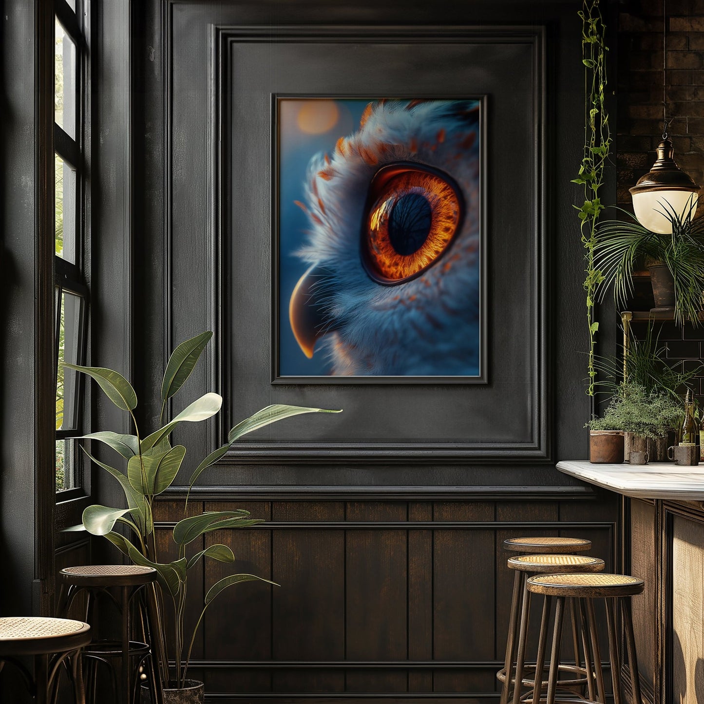 Owl Eye Digital Art Download - Luxuria Canvas