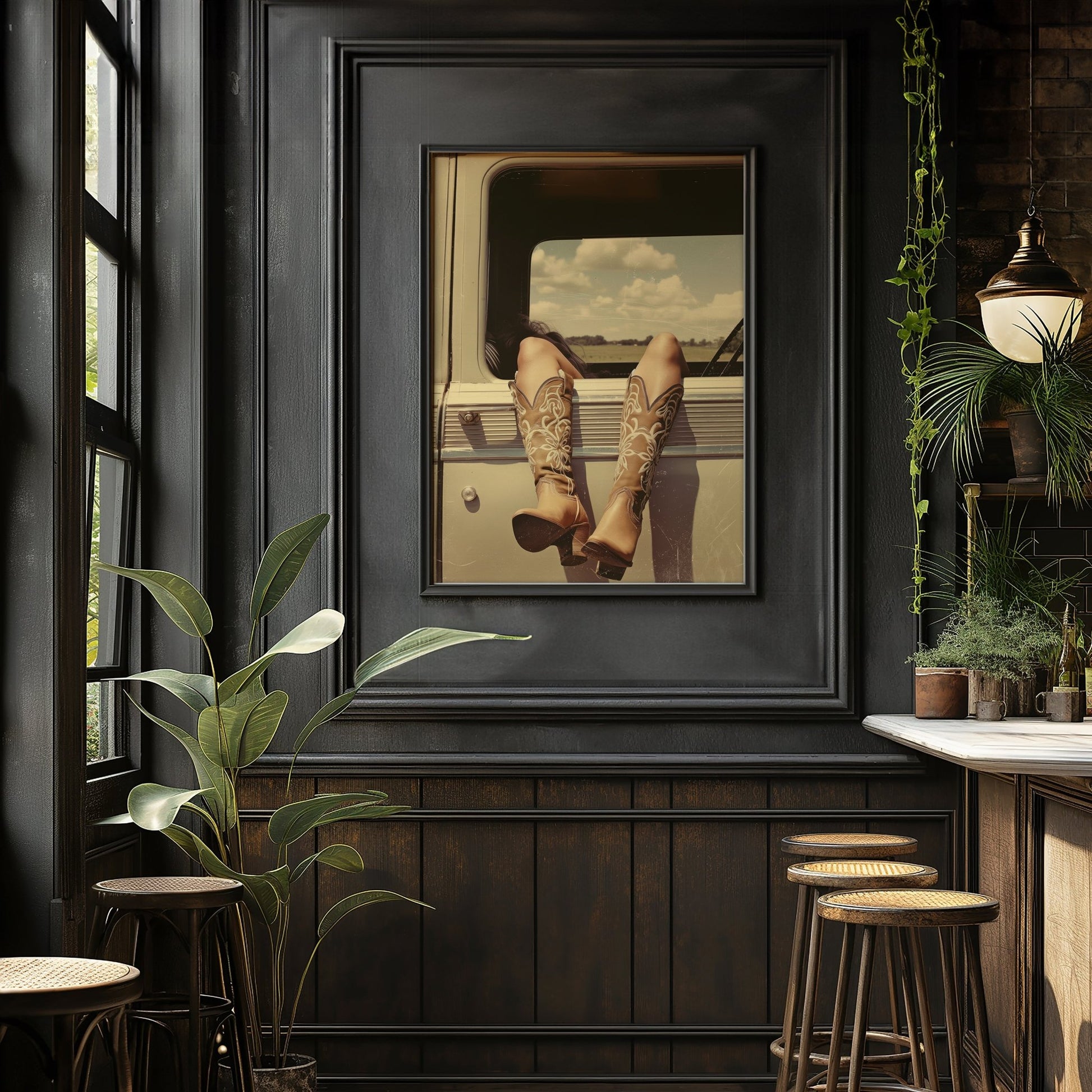 Vintage Cowgirl, High Quality Digital Download - Luxuria Canvas