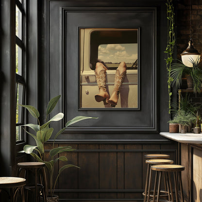 Vintage Cowgirl, High Quality Digital Download - Luxuria Canvas