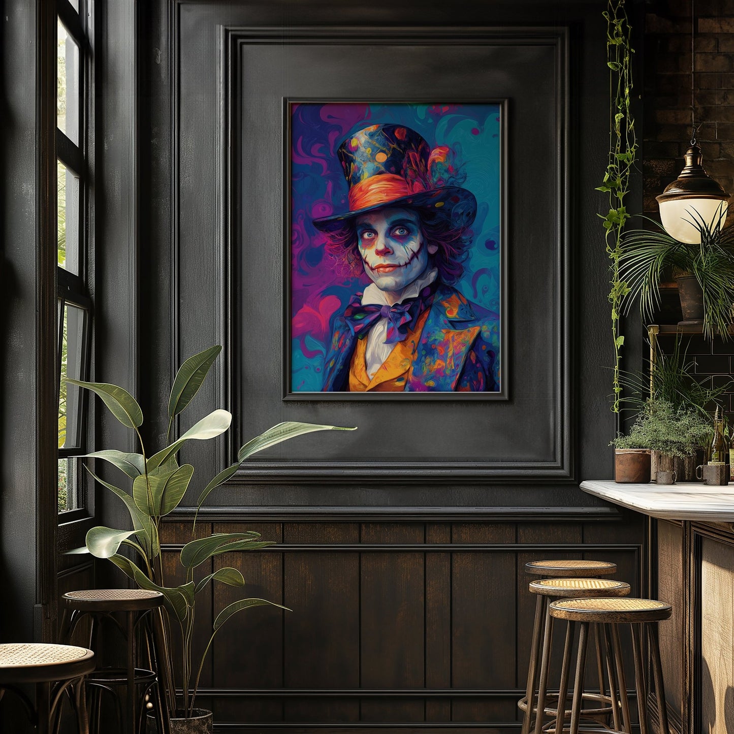 Psychedelic Mad Hatter, Digital Download - Luxuria Canvas